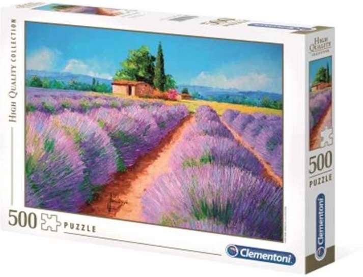 Puzzle CLEMENTONI Lavanda (500 Piezas - Edad mínima: 3 años)