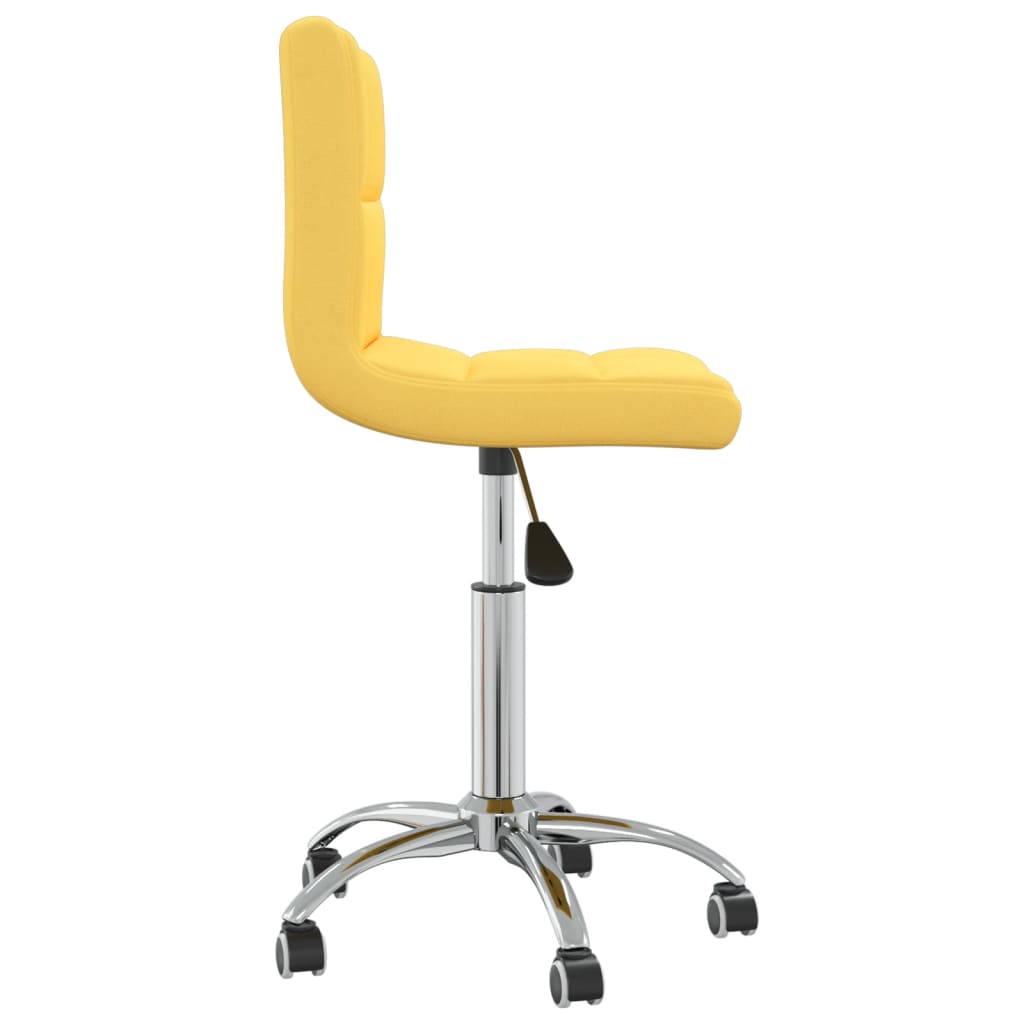 Silla de Oficina VIDAXL Giratoria Amarillo (Tela - 40 x 47 x (74.5-86) cm)