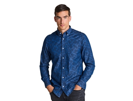 Camisa para Hombre GANT (S - Multicolor)