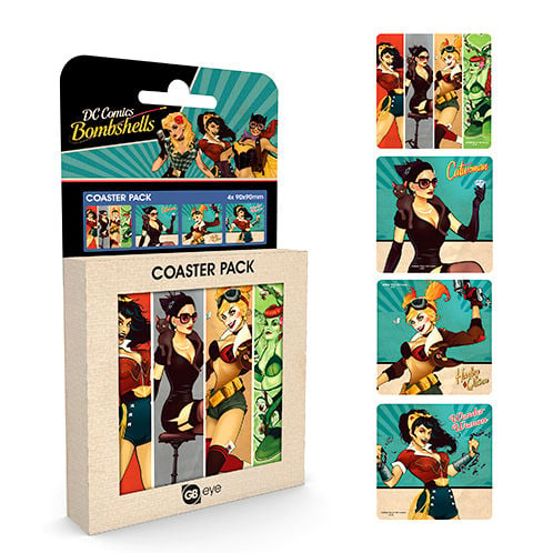 Gb Eye Ltd dc comics bombshells set de posavasos vaso pack