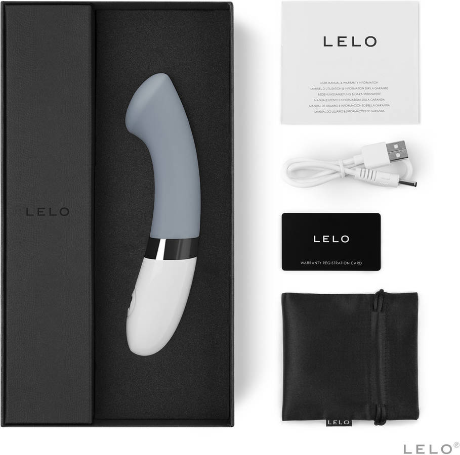 Lelo Gigi 2 vibrador para el punto cool gray potente y silencioso consolador estimular famoso del gris