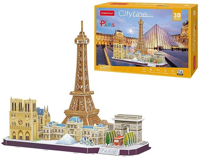 Puzzle 3D Torre Eiffel Paris (8 años - 114 piezas)