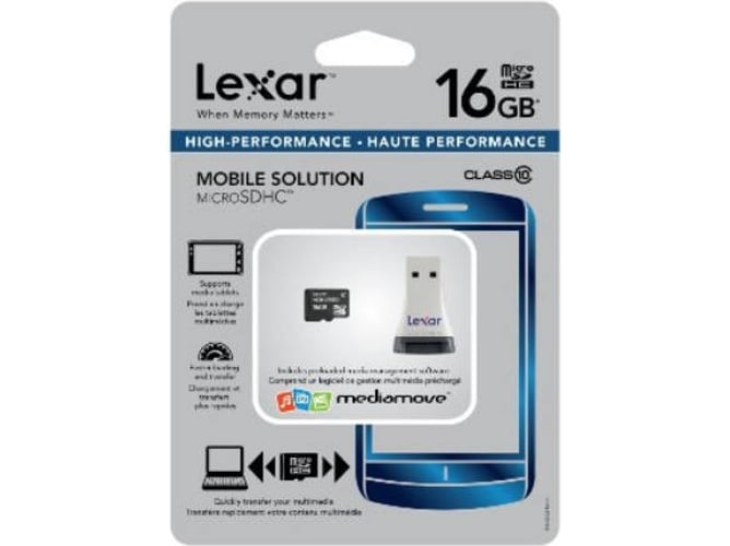 Tarjeta de Memoria MicroSDHC LEXAR 16GB microSDHC