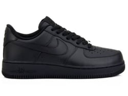 Zapatillas Deportivas NIKE Air Force 1 07 Hombre (Negro - Cuero Natural - 45)