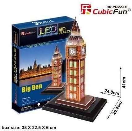 Puzzle 3D TOY PLANET Puzzle 3D Led 3D Big Ben 28 Piezas