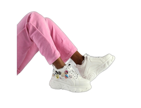 Zapatillas de Mujer BUFFALO Cld Corin Button Blanco (39)