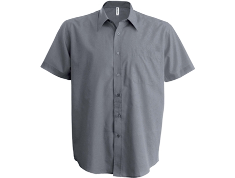 Camisa KARIBAN Hombre (L - Plateado)