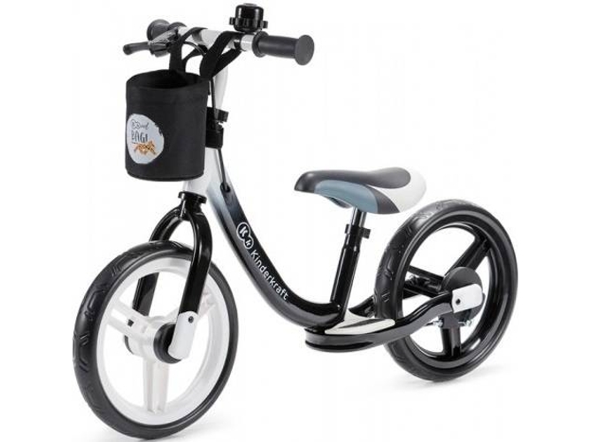 Kk Kinderkraft Bicicleta sin pedales space ajustable con freno negro unisex bebé 86 x 38 62