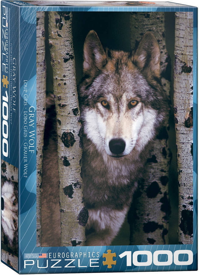 Eurographics Gray Wolf 1000pcs puzzle rompecabezas animales niños y adultos 1000 piezas