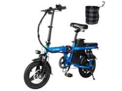 HONEY WHALE S6 Pro-S Bicicleta eléctrica Potencia 350W 48V15Ah Alcance de la batería 50Km Frenos de disco Azul