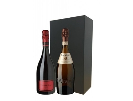 Estuche cava 2 botellas Raimat Chardonnay Brut y Tantum Ergo Rose BODEGA CAMPOLUZ