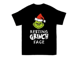 Camiseta ROCKINSTONE Resting Grinch Face Huge Algodón para Hombre (L)