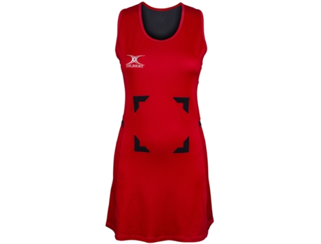 Camiseta de Mujer GILBERT Netball Korfball Multicolor Rojo (M)