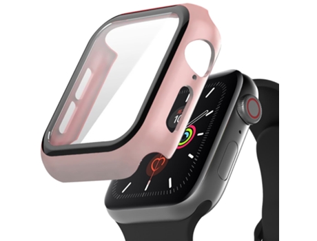 Carcasa de Reloj SLOWMOOSE A Prueba de Arañazos para iWatch (Rosa - 44 Mm Serie 4 5)