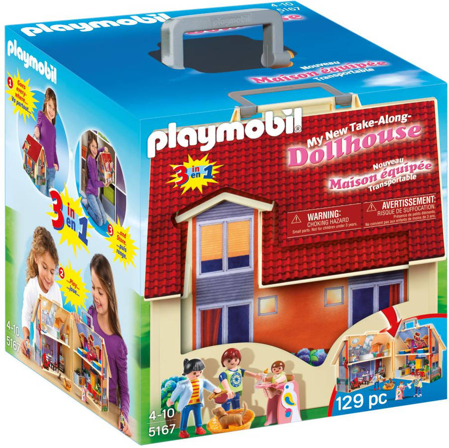 PLAYMOBIL Modern House: Casa transportable - 5167 (Edad Mínima: 4 - 129 Piezas)