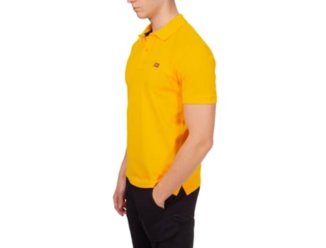 Polo de Hombre NAPAPIJRI Algodón Amarillo (L)