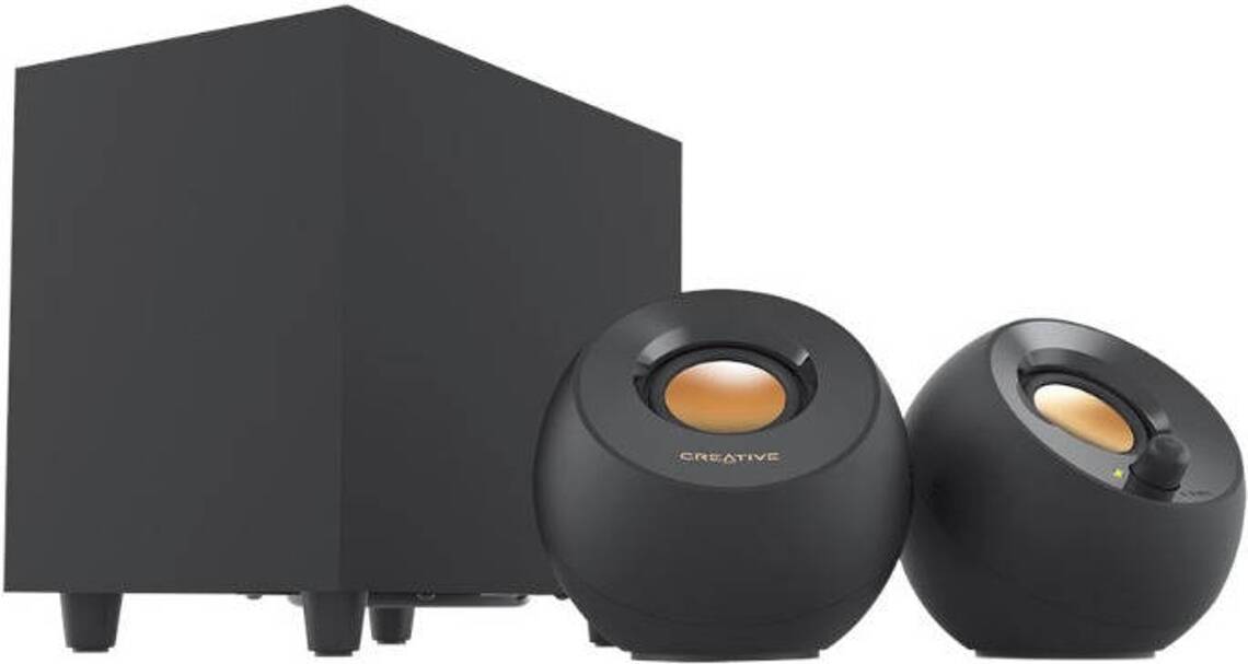 Altavoces 2.1 CREATIVE Pebble Plus (USB - Negro)