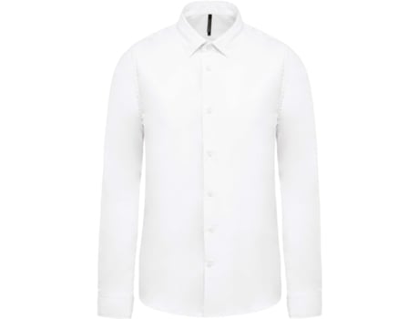 Camisa de Manga Larga Kariban Popeline Blanc (Tam: M)