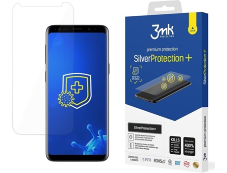 Protector Cristal Templado Samsung Galaxy S9 3MK Antibacteriano