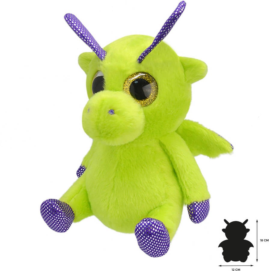 Peluche Wild Planet continuar 11 x 12 18 cm orbysjuguete de dragon 15cm hecho a mano multicolor k7849