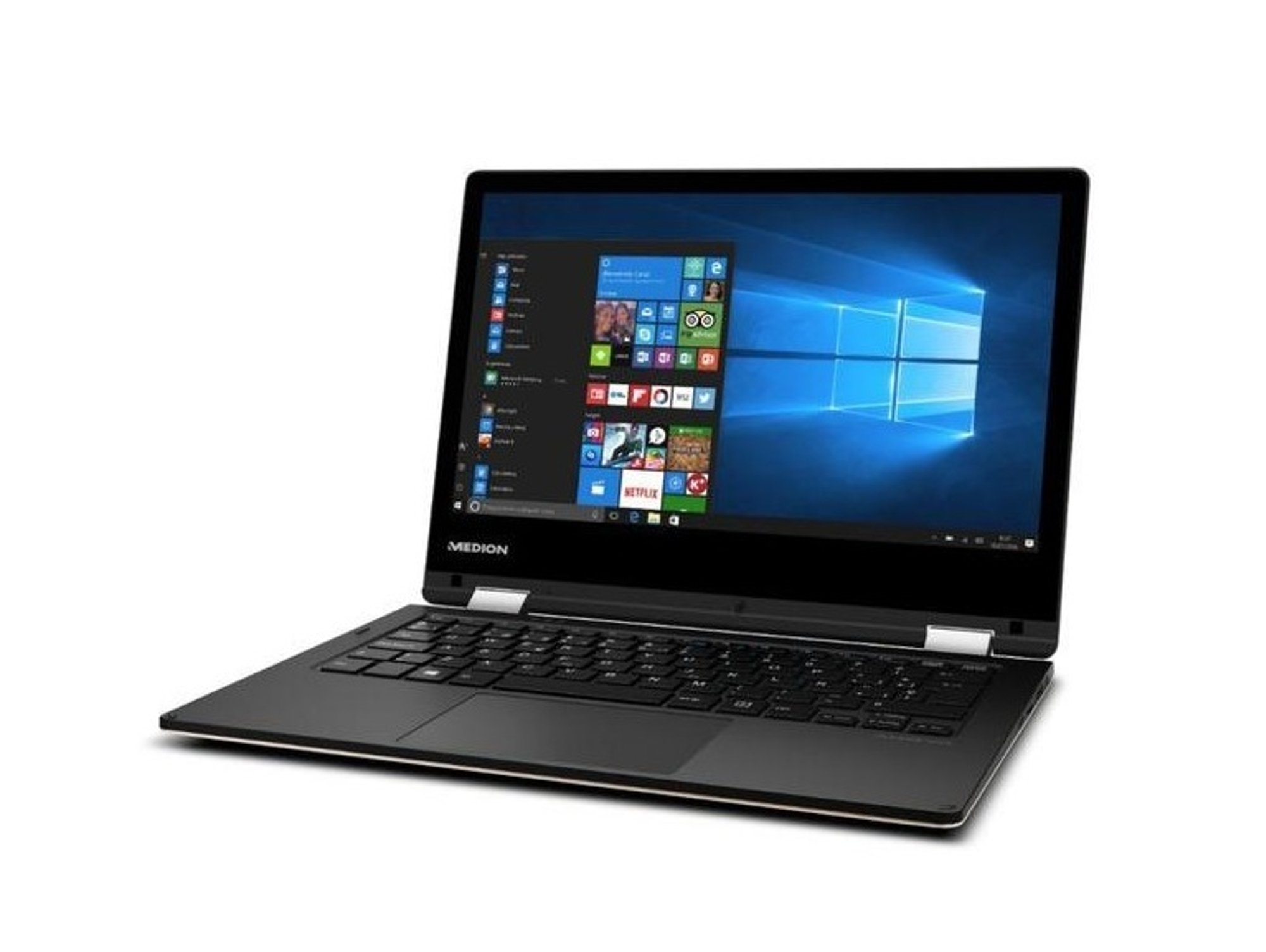 Portátil Convertible 2 en 1 MEDION E2221T-MD60690 (11.6'' - Intel Atom x5-Z8350 - RAM: 4 GB - 64 GB eMMC - Intel HD 400)