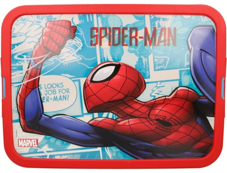 Stor Caja Click 23 l spiderman comic book de almacenamiento 62425 rojo 27 40 29