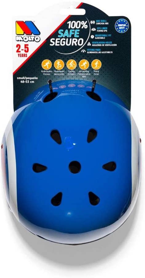 Casco de Bicicleta MOLTO Circle (Edad Mínima: 2 Años - Azul)