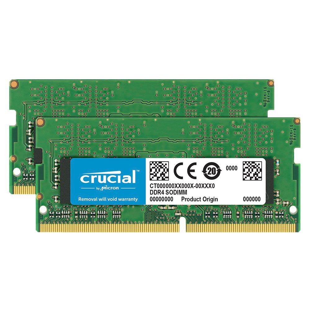 Memoria RAM DDR4 CRUCIAL  (2 x 8 GB - 3200 MHz - Verde)