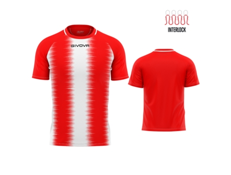 Camiseta GIVOVA Rayas Rojo (M)