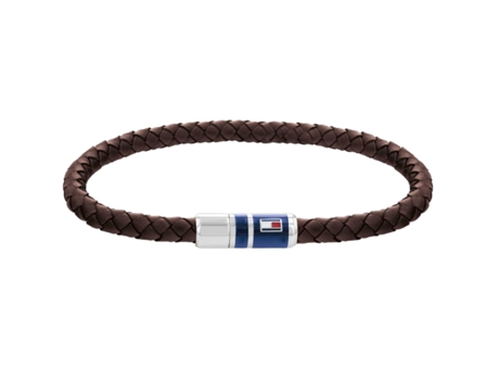 Pulsera TOMMY HILFIGER de piel auténtica marrón 2790295S