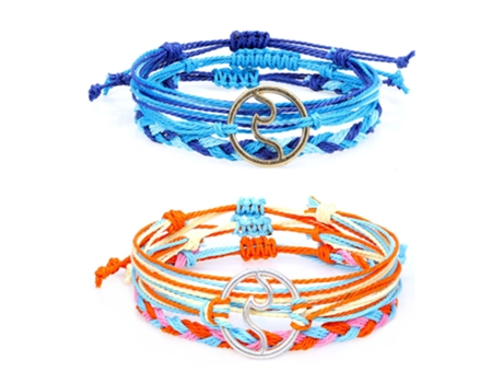 Juegos De Pulseras Ajustables De Verano Para La Playa, Regalo Para Mujeres, Hombres, Adolescentes, Niñas, Día De San Valentín, Estilo 2 ZMDECQNA 2 ...