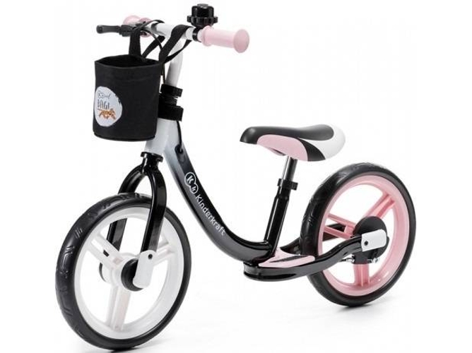 Kinderkraft Bicicleta Sin pedales space ajustable con freno rosa pink