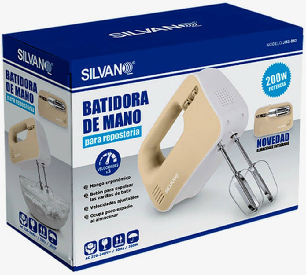 Amasadora SILVANO 34-JMS-893 (200 W - 3 Velocidades)