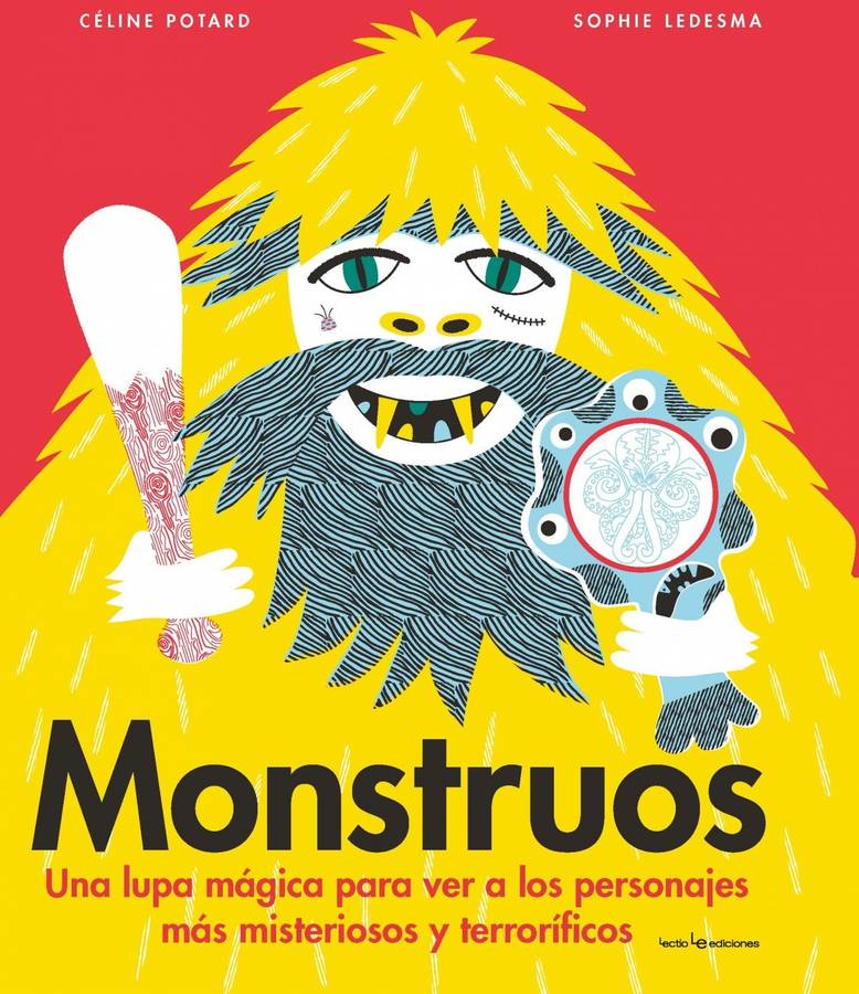 Monstruos Libro De celine potard español una lupa mágica para ver los personajes misteriosos y tapa dura