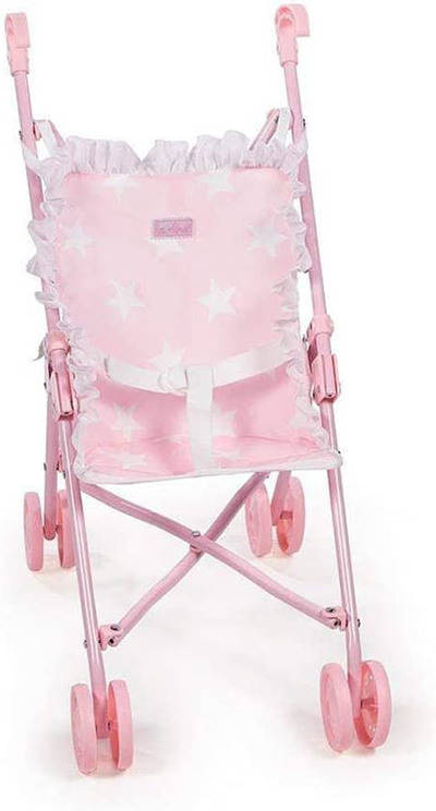 Carrito De Muñecas la niña carlota rosa nina silla mediana