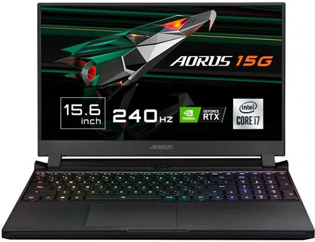 Portátil Gaming GIGABYTE Aorus 15G XC (Intel Core i7-10870H - NVIDIA GeForce RTX 3070 - RAM: 32 GB - 512 GB SSD PCIe - 15.6'')