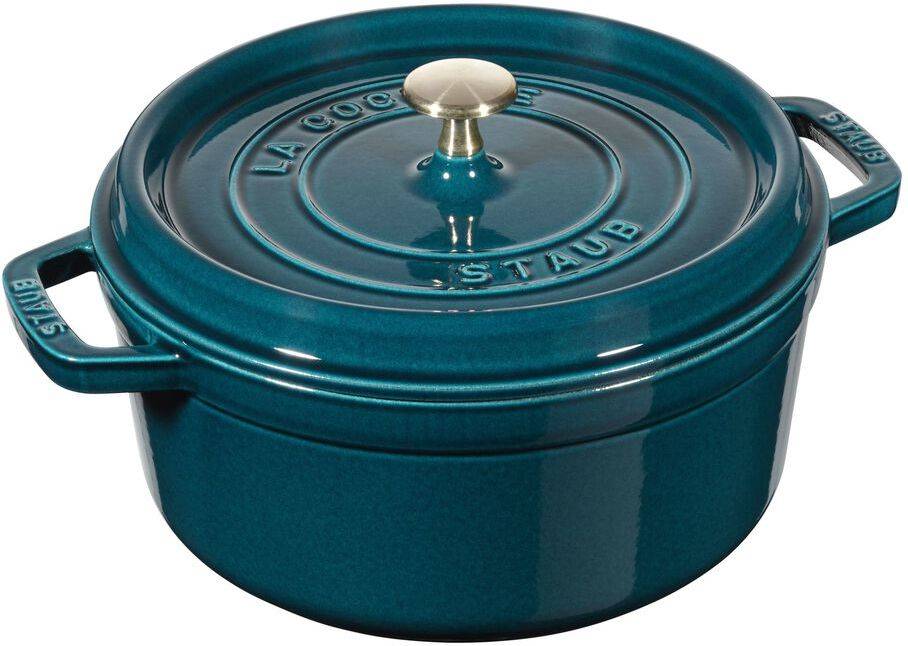 Staub Asadorcocotte De hierro fundido redondo 24 cm 38 la mer