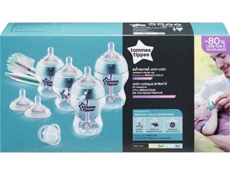 Kit Biberones Anticólicos TOMMEE TIPPEE Avanzado Recién Nacido