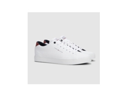 Zapatillas de Hombre TOMMY JEANS Flag Piel Blanco (44)