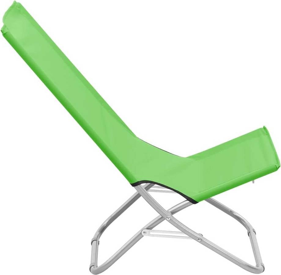 Sillas De Playa plegables 2 unidades tela verde vidaxl 48x82x84cm 310379 48x82x84