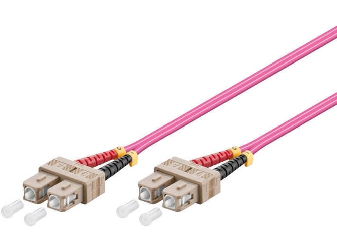 Cable de Fibra Óptica ALCASA (50 cm - Morado)