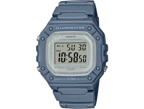 Reloj Digital CASIO Hombre (Acero y Resina - Azul)