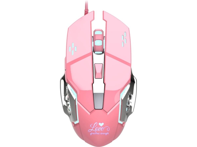 Ratón IMAGINATION A100 (Cable USB - Casual y regular - 3200 dpi - Rosa）