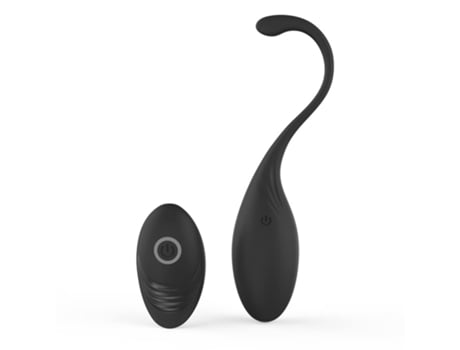 Vibrador de control remoto impermeable recargable con 10 modos de vibración para mujeres (negro) VEANXIN