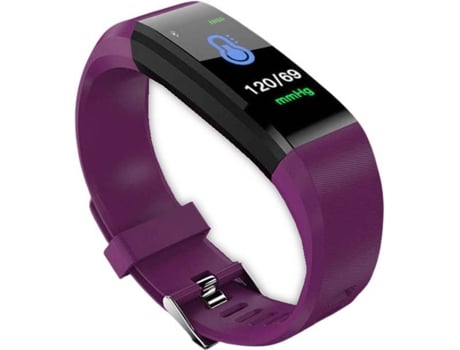 Pulsera de Actividad TECHNO-STORE 115 Plus (Bluetooth - Autonomía: 10 Días - A Prueba de Agua - Morado)