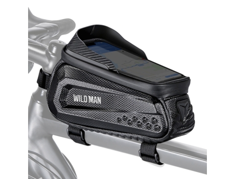 Bolsa impermeable para bicicleta 1L Capacidad Ventana táctil WILDMAN E10 Negro