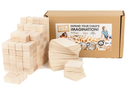 Puzzle JUST BLOCKS (Madera - Beige - 55 x 32 x 15 cm)