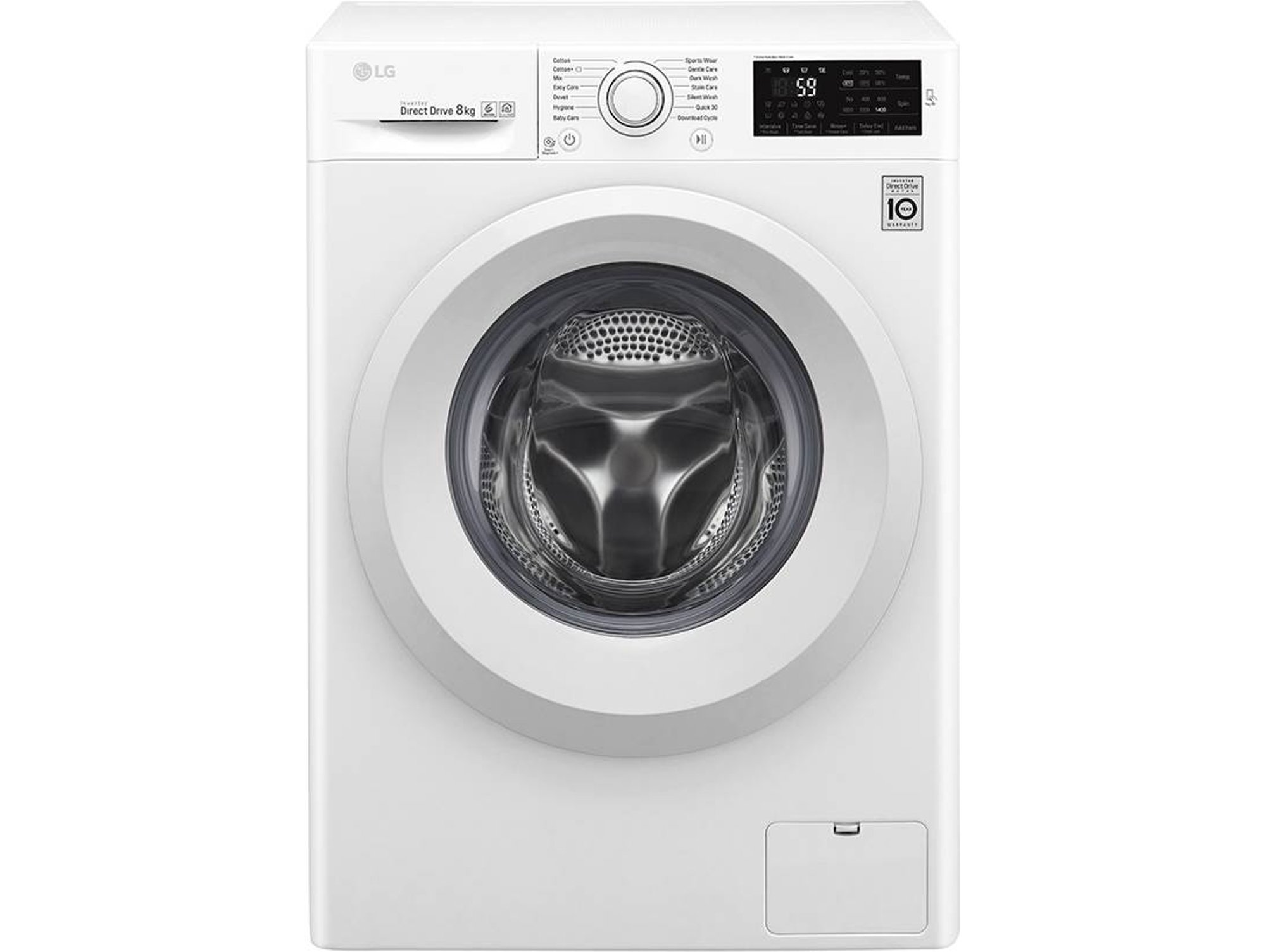 Lavadora LG F4J5TN3W (8 kg - 1400 rpm - Blanco)