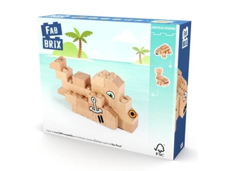 Puzzle FABBRIX (Madera - Beige - 19 x 16 x 4,5 cm)