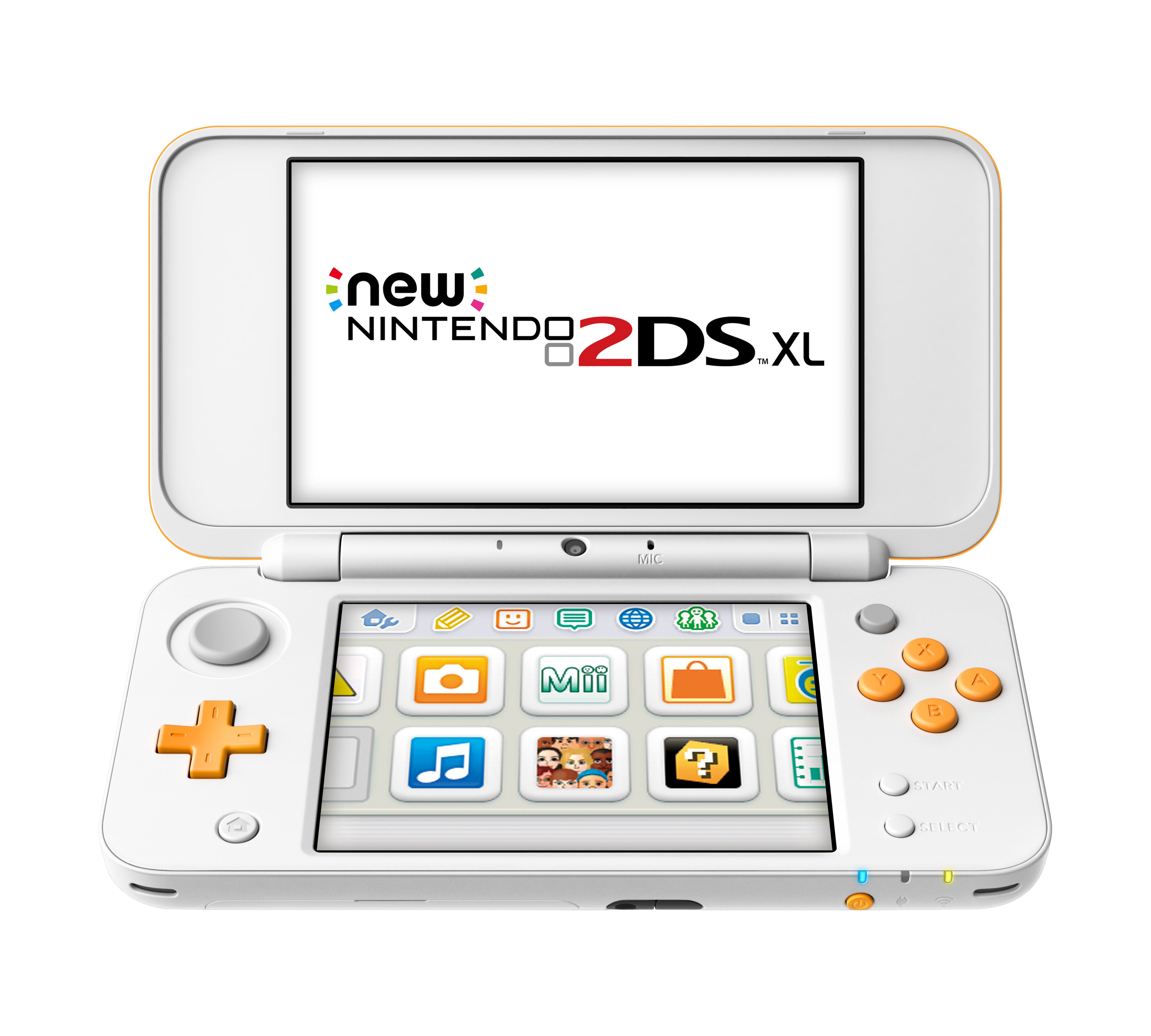 Consola NINTENDO 2DS XL Blanco-Naranja